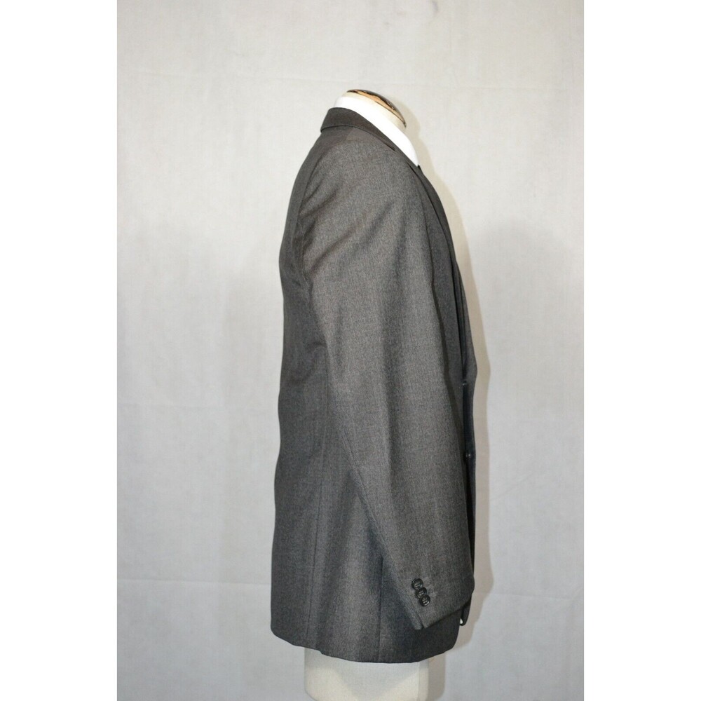 Banana Republic 100% Wool Blazer Suit Jacket Grey Charcoal Men's Modern Fit 42R‎ - Picture 2 of 16